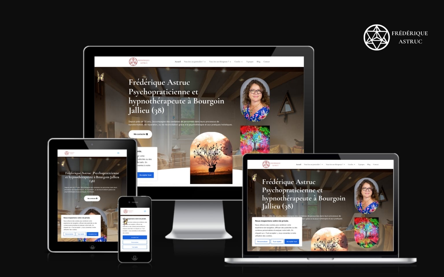Site vitrine hypnothérapeute Bourgoin