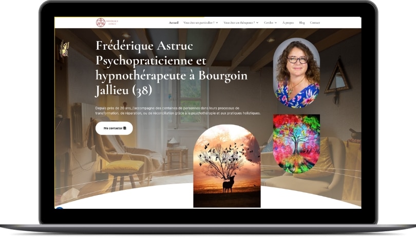 Vue desktop site vitrine thérapeute bourgoin Vue desktop site vitrine thérapeute bourgoin