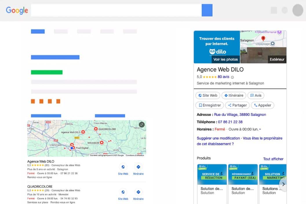 Visibilité local site internet avocat
